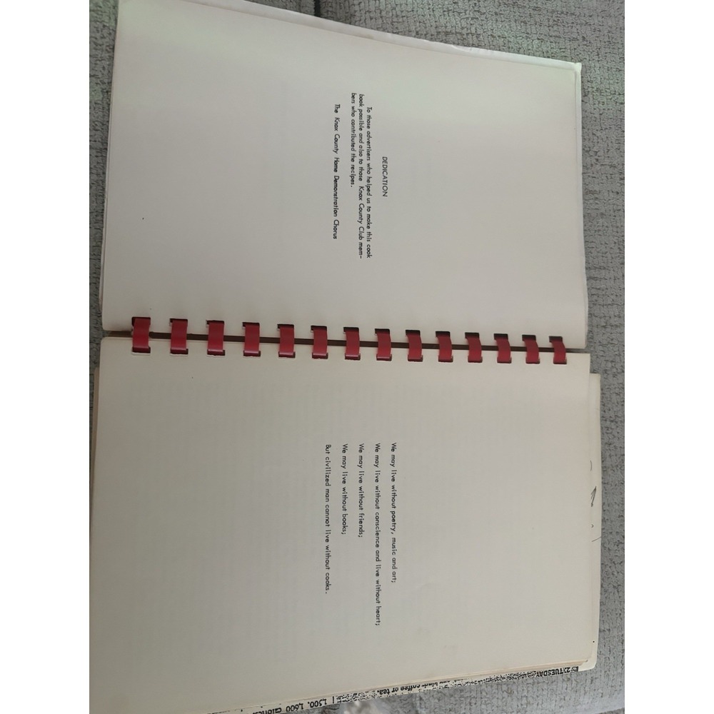 1954 Knox County Home Demonstration Chorus Cookbook (Community Cookbook) - Picture 2 of 5